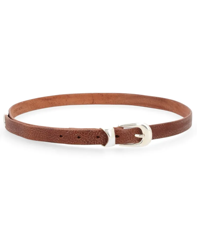 Our Legacy Smooth Cow Leather Belt — Brown Brown