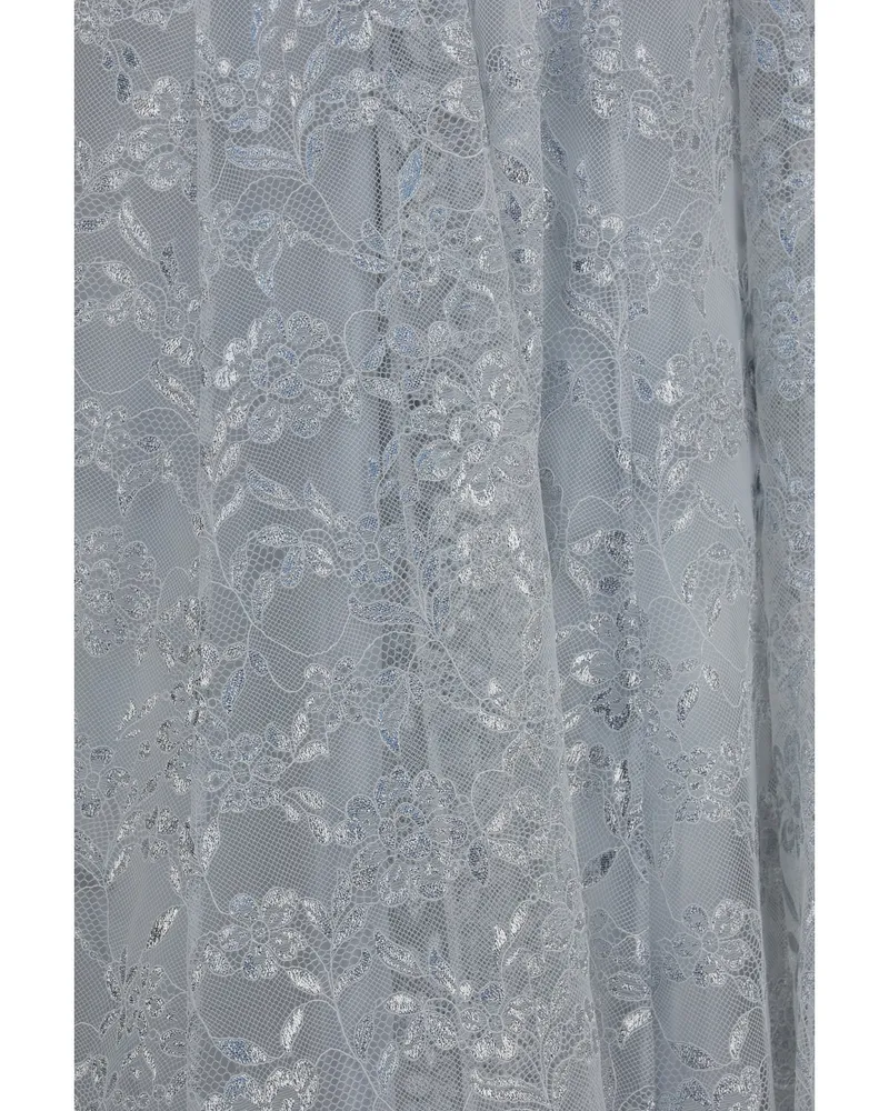 Zimmermann Women's Dress Carousel Metallic Twist Silver Polyester Silver