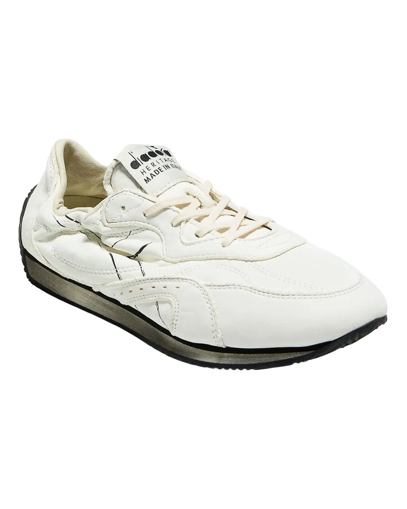 Diadora Colorblock Leather Sneaker — White White