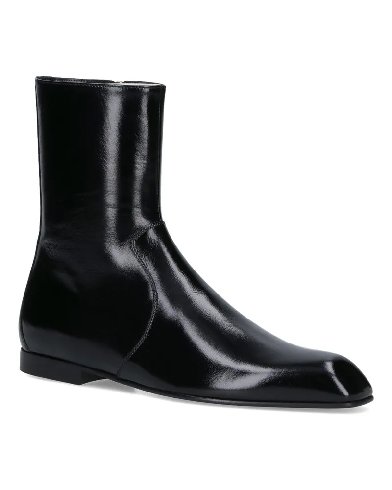 KHAITE Women's Boots Black Calf Leather Black
