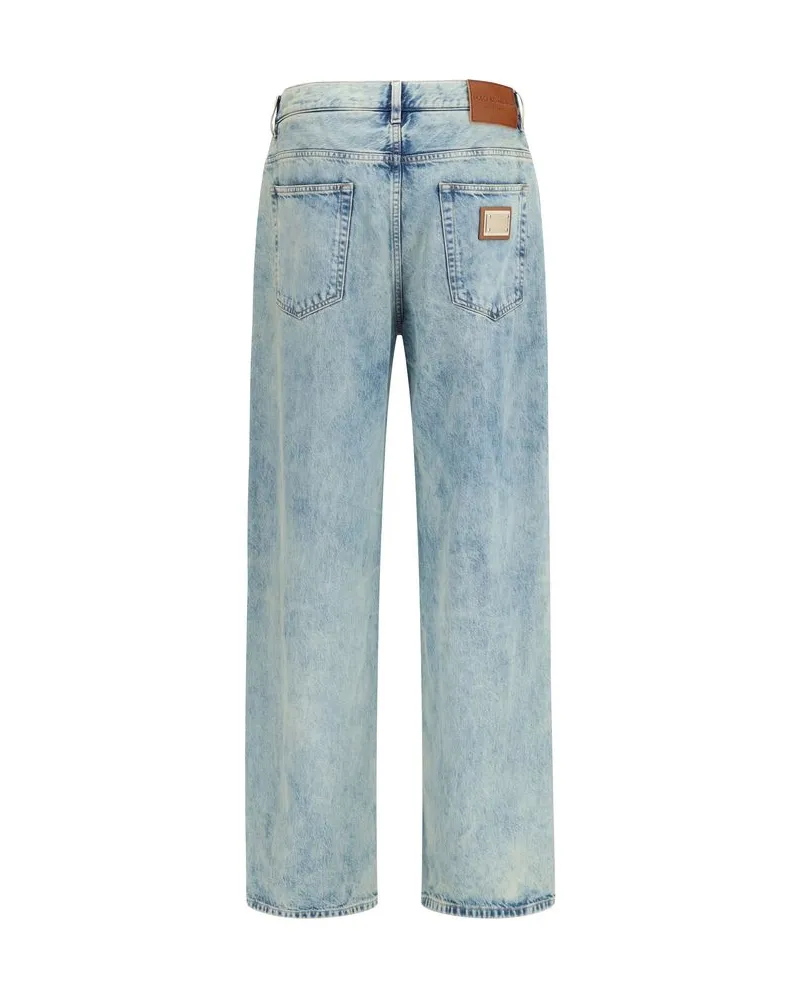 Dolce & Gabbana Cotton Relaxed Fit Jeans — Blue 