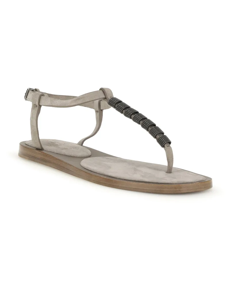 Brunello Cucinelli Women's Sandals Calfskin Ice Beige