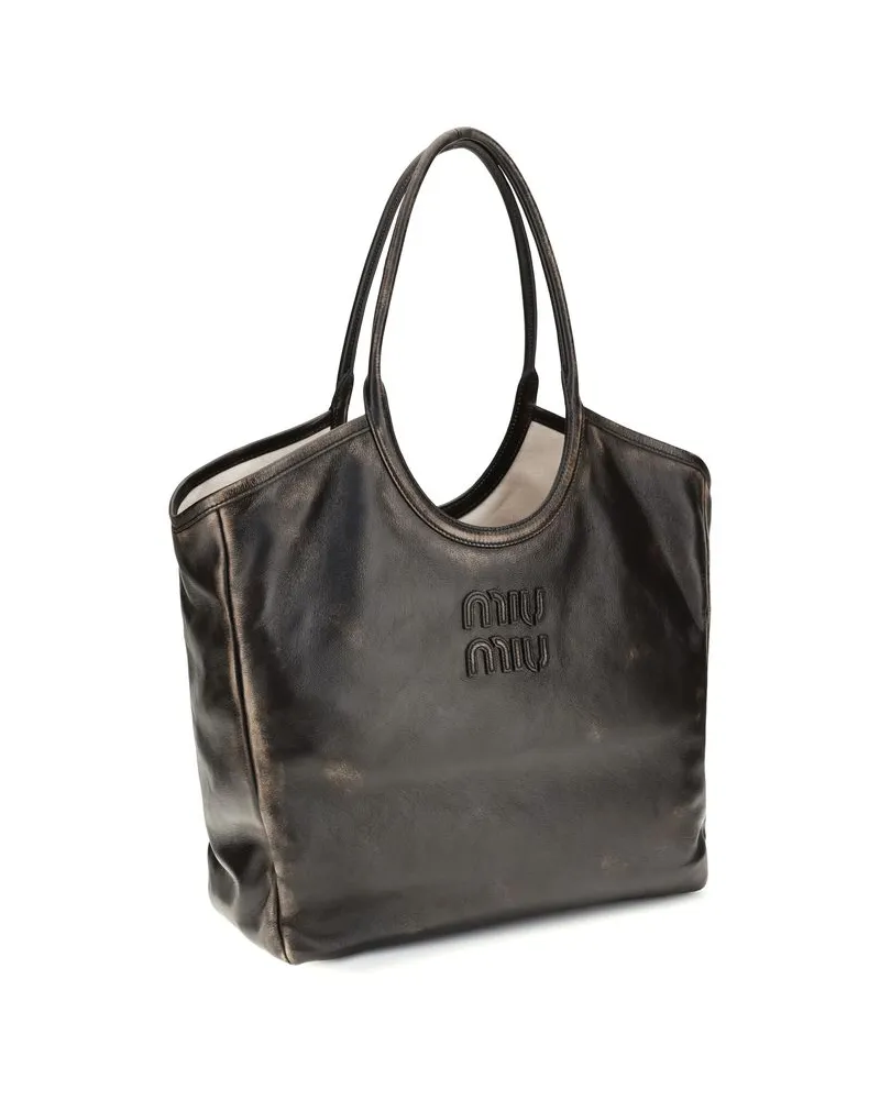 Miu Miu Women's Brown Calf Leather Bos Taurus Shoulder Bag Brown