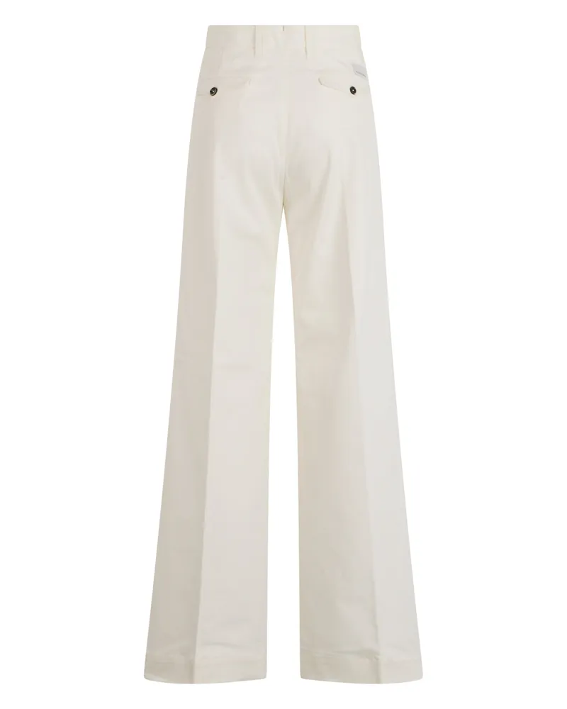 nine:inthe:morning Wide-Leg Cotton Trousers — Beige Beige