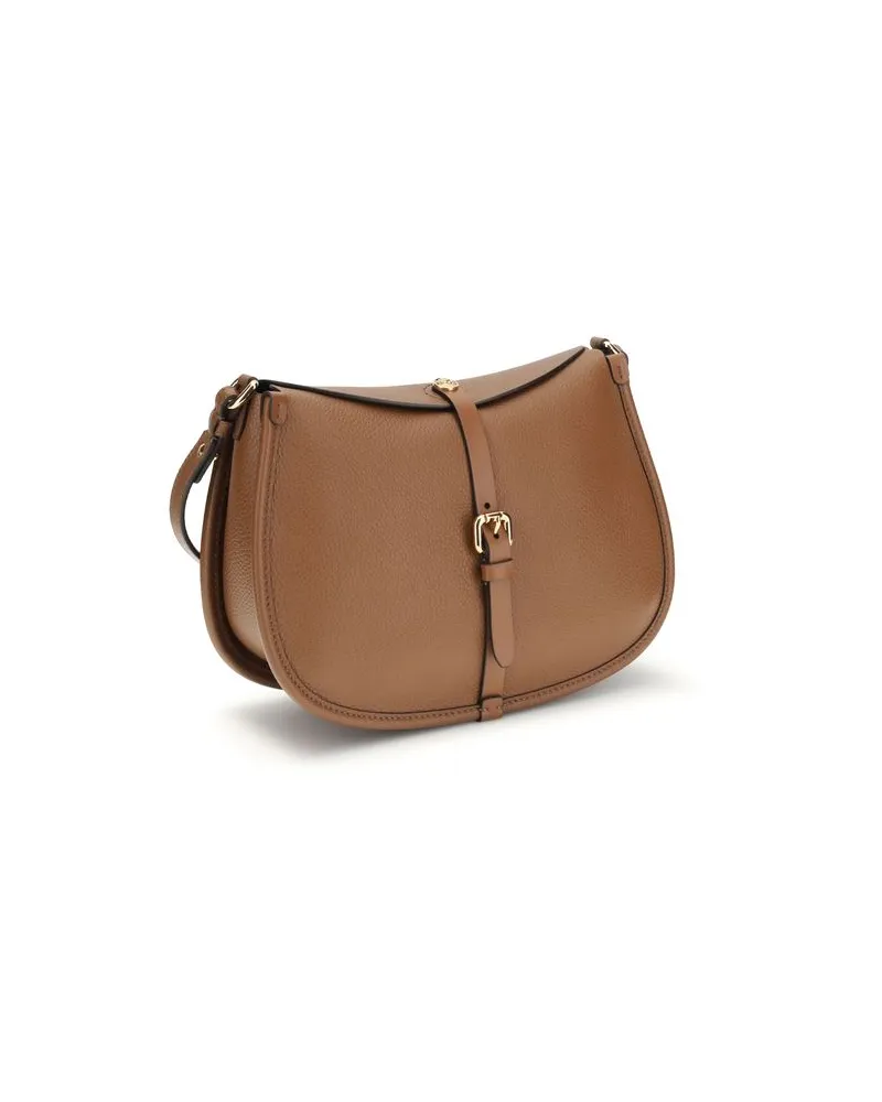 Etro Women's Brown Calf Leather Bos Taurus Shoulder Bag Brown