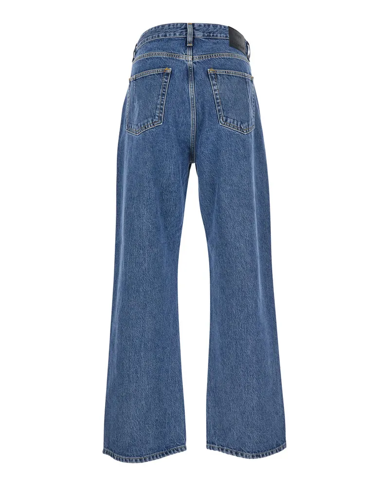 Won Hundred Men's Blue Denim Jeans With Belt Loops Organic Cotton Blue