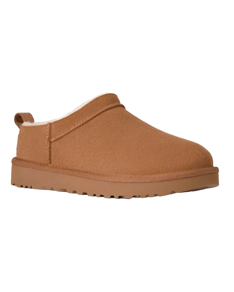 UGG Men's Clog Classic Micro Chestnut Upper: Leather; Outsole: Eva Slippers Flat Shoes Chestnut