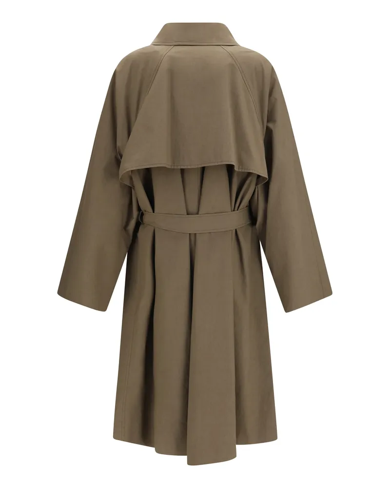 Calvin Klein Women's Zeland Trench Cotton Beluga Coats Beige