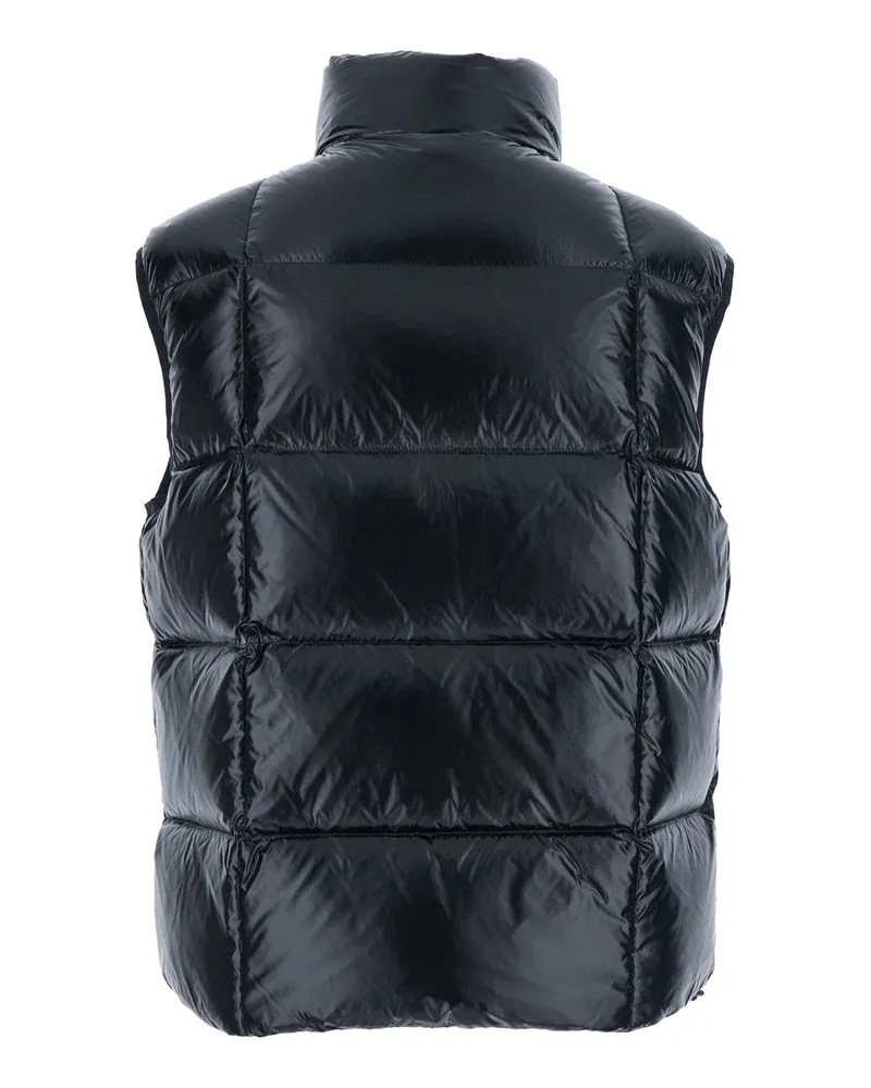 Dsquared2 Men's Black Sleeveless Down Jacket With High Neck Polyamide Padded Black