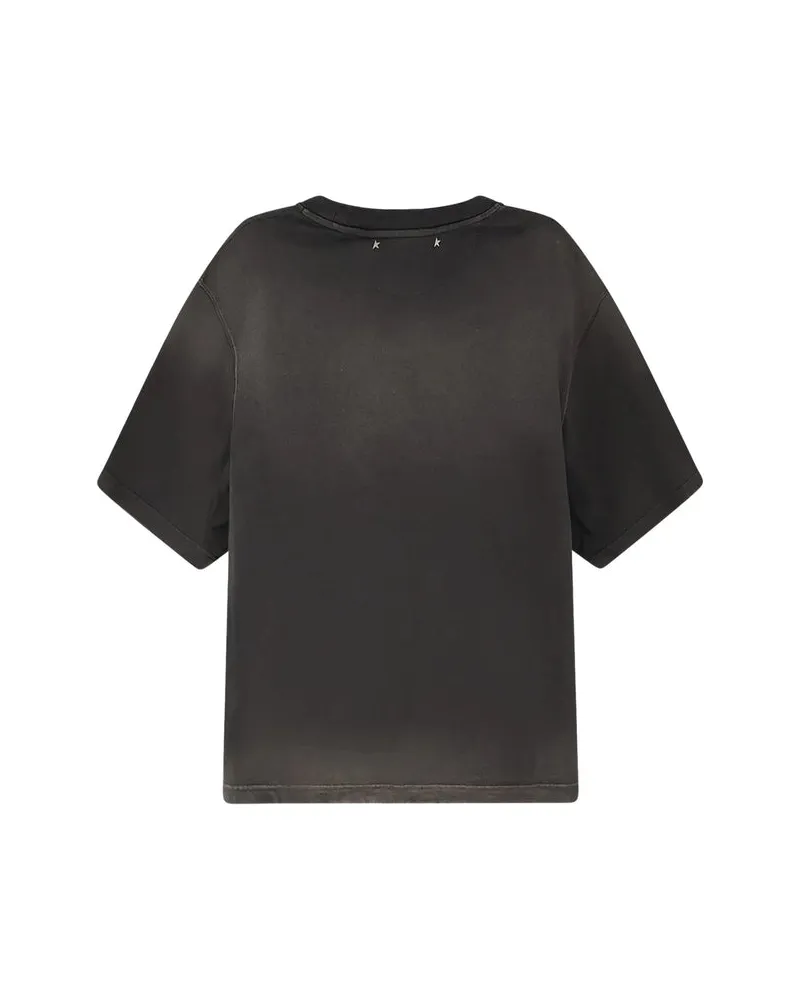 Golden Goose Logo Graphic Print T-Shirt — Black Black
