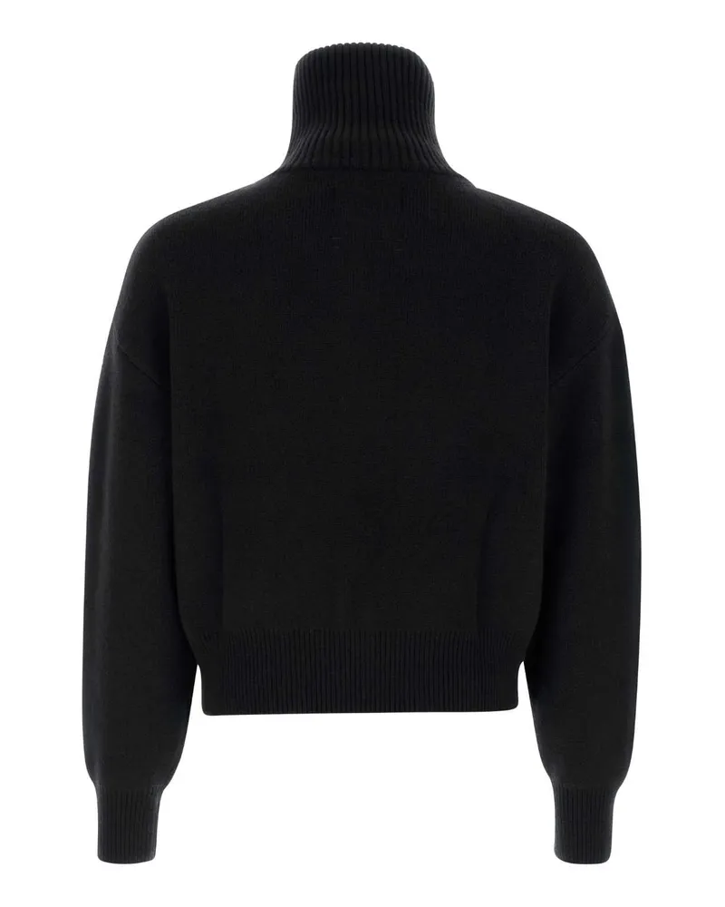 extreme cashmere Men's Black Cashmere Nâ°377 Cardigan Raven Exterior: Maglieria Sweater Black