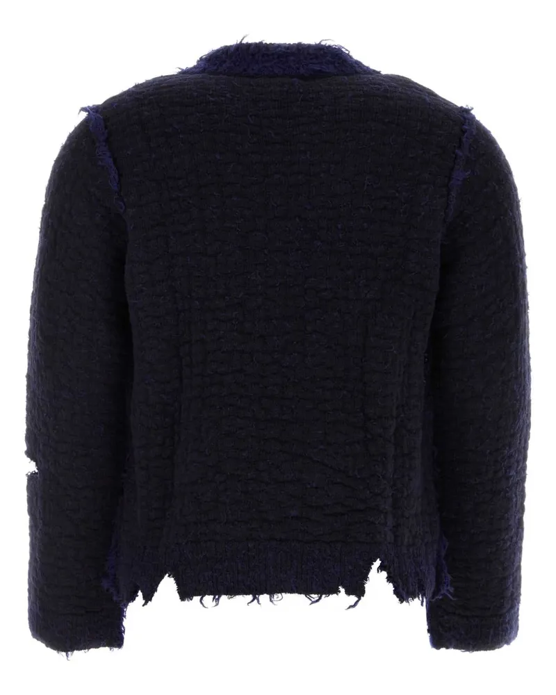 Namacheko Men's Two-Tone Wool Blend Sweater Navy Maglieria Navy