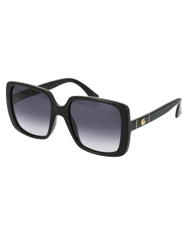 Gucci Women's Sunglasses Black-Black-Grey Injected Black/black/grey Black