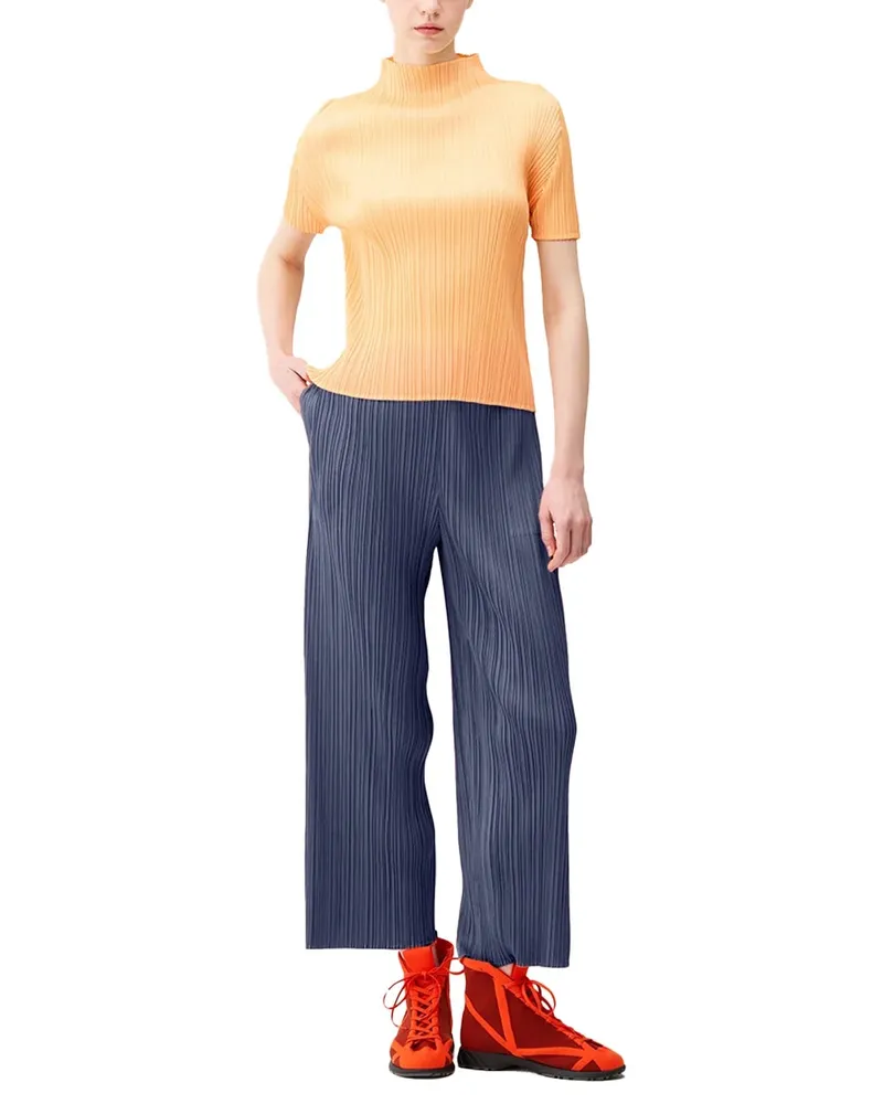 Issey Miyake Pleats Please Trousers — Navy Blue Navy