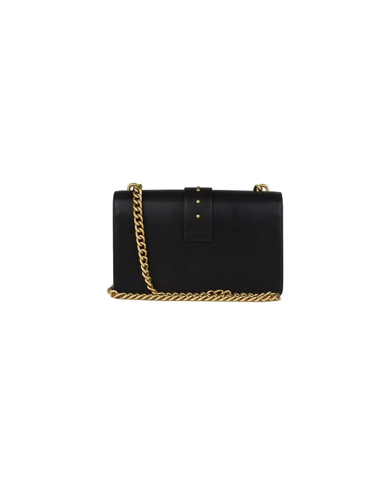 Pinko Women's Crossbody Bag Black Cow Leather - Crossbody-Bags Black