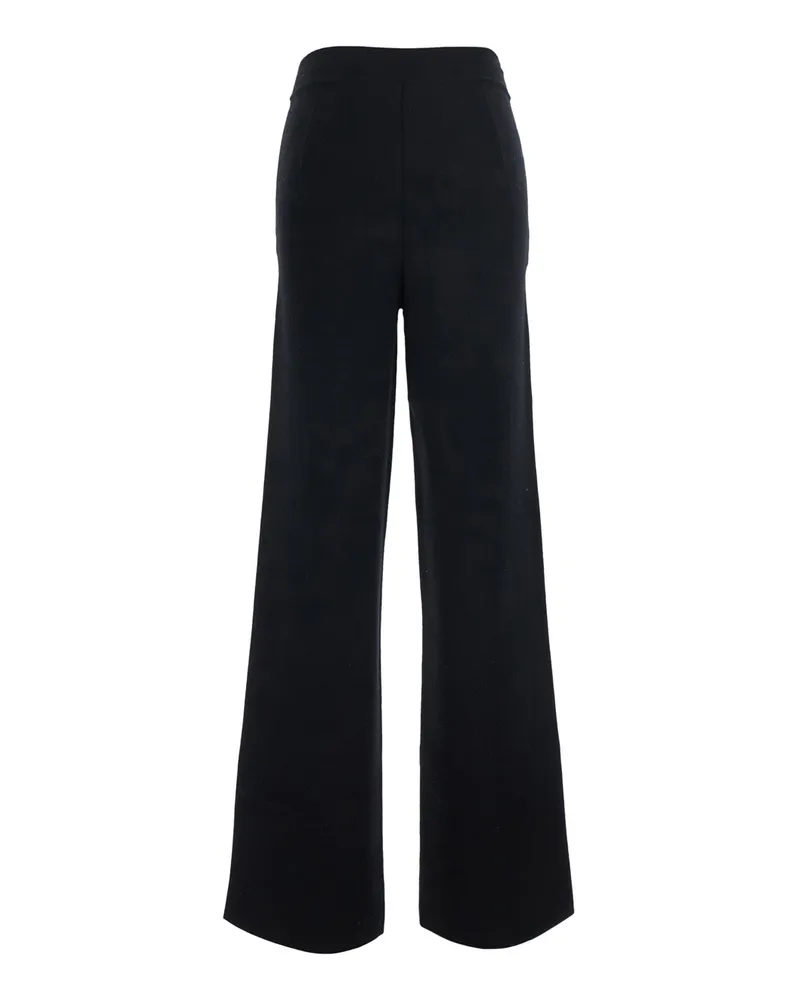 Max Mara Women's Trousers Baldo Black Wool Black