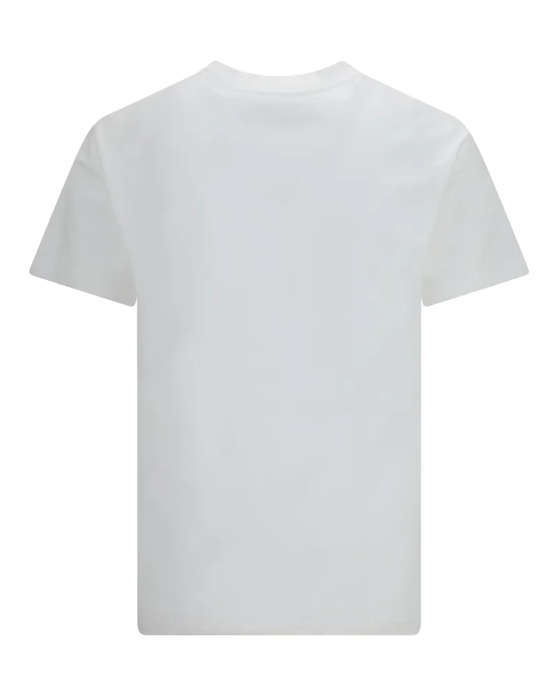 Valentino Garavani Men's Cotton T-Shirt With Vgold Bianco T-Shirts And Polos White