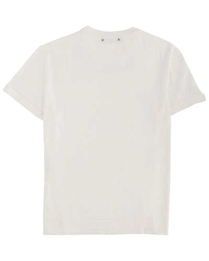 Golden Goose Logo Print T-Shirt — White White