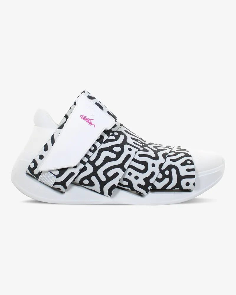 Fessura Women's Change Shoe - Karim Rashid Limited Edition 02 White Black Everyday Sneakers White