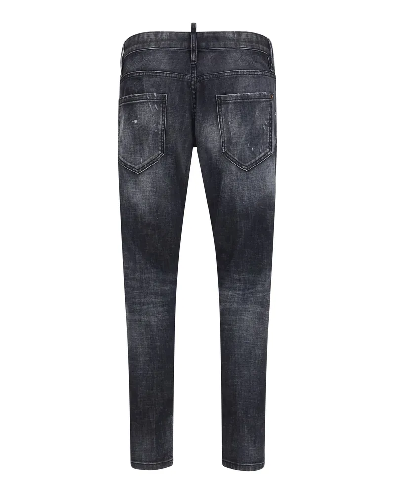 Dsquared2 Men's Slim Twist Jeans Black Cotton; Elastane Black