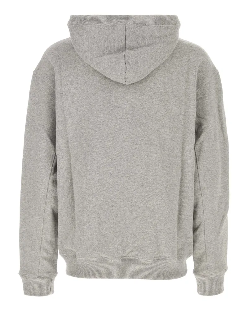 New Balance Men's Melange Grey Cotton Blend Sweatshirt Athleticgrey Exterior: Elastane Felpe Gray