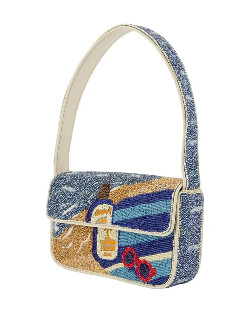 STAUD Women's Tommy Beaded Shoulder Bag -  Synthetic Multicolor Shoulder-Hobo-Bags Multicolor