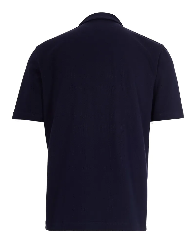 Eleventy Men Polo Shirt Blue Cotton T-shirts And Polos Navy