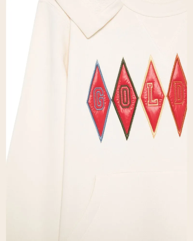 Golden Goose Cotton-Blend Hoodie — White White