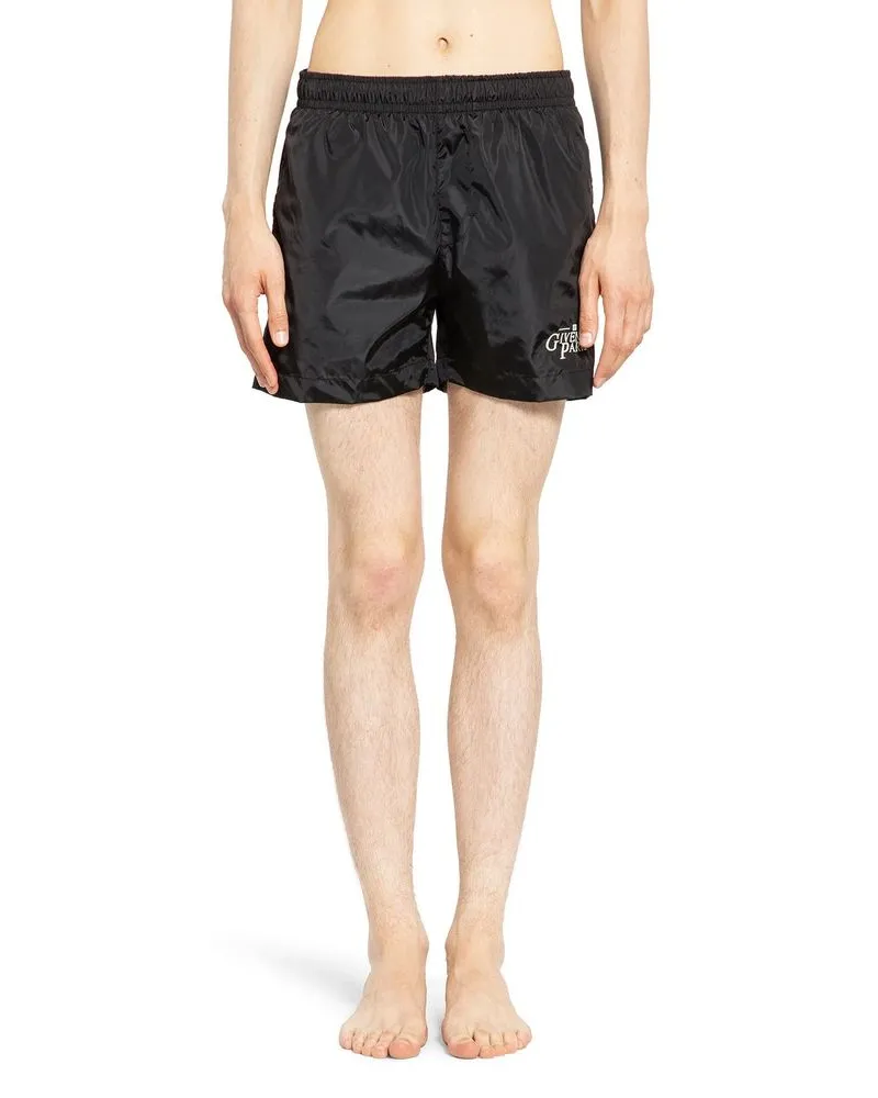 Givenchy Men Black Polyamide Swim Shorts Black