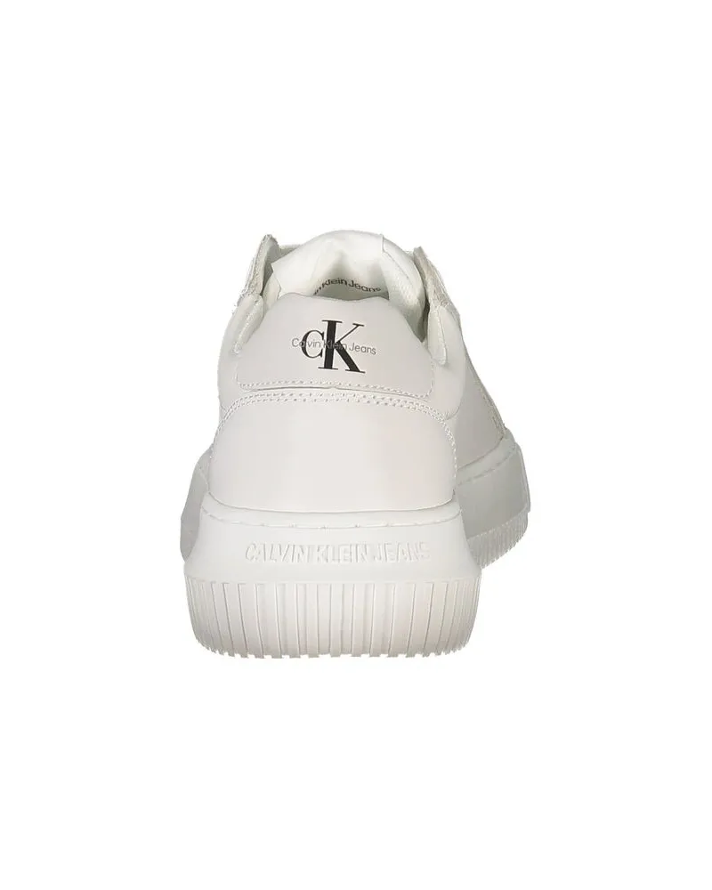 Calvin Klein Logo-Print Platform Sneaker — White White