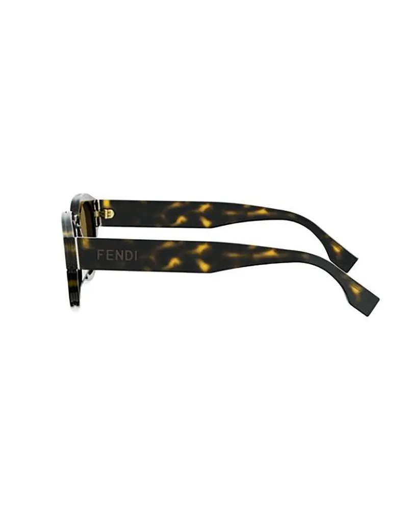 Fendi Men's Sunglasses Havana Acetate Brown