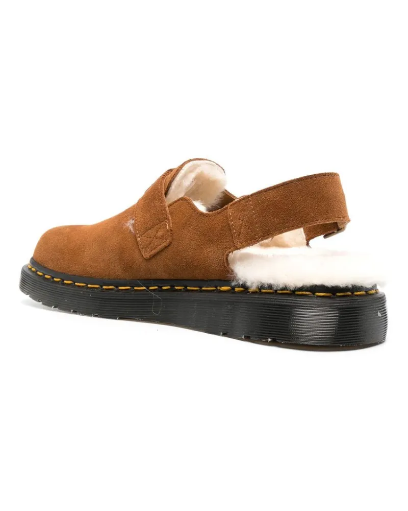 Dr.Martens Men's Jorge Shearling Mules Brown Shoes > Loafers & Sandals Brown
