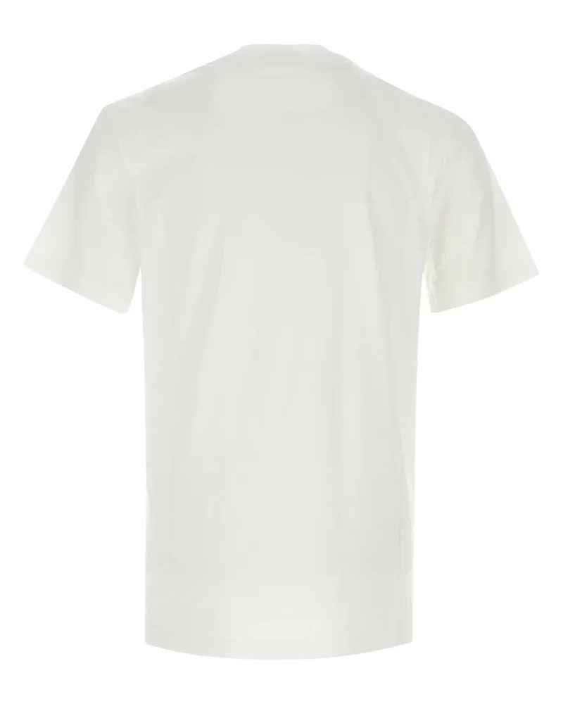 Moschino Men White Cotton T-Shirt Fantasiabianco Exterior Exterior: T-shirts And Polos White