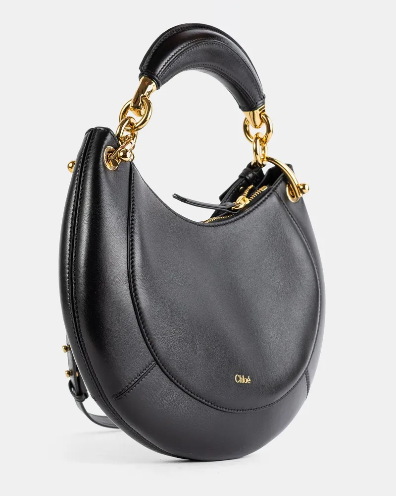 Chloé Banana Top Handle Bag — Black Black