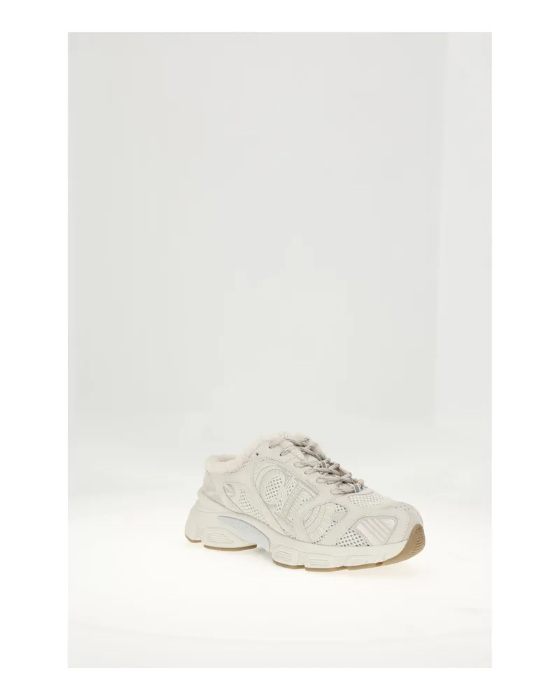 Dior Women's White Sneakers - Calf Leather Upper Bos Taurus Trainers White