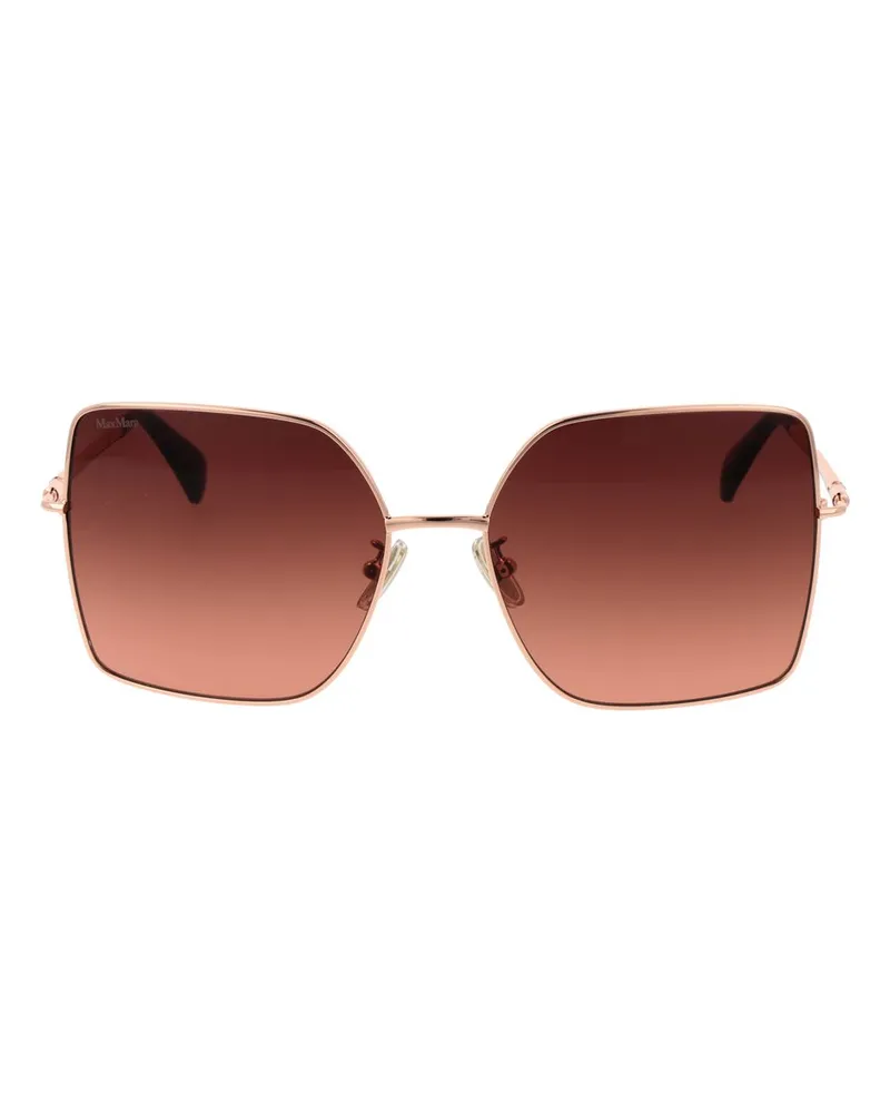 Max Mara Women's Rose Gold Metal Sunglasses Rose