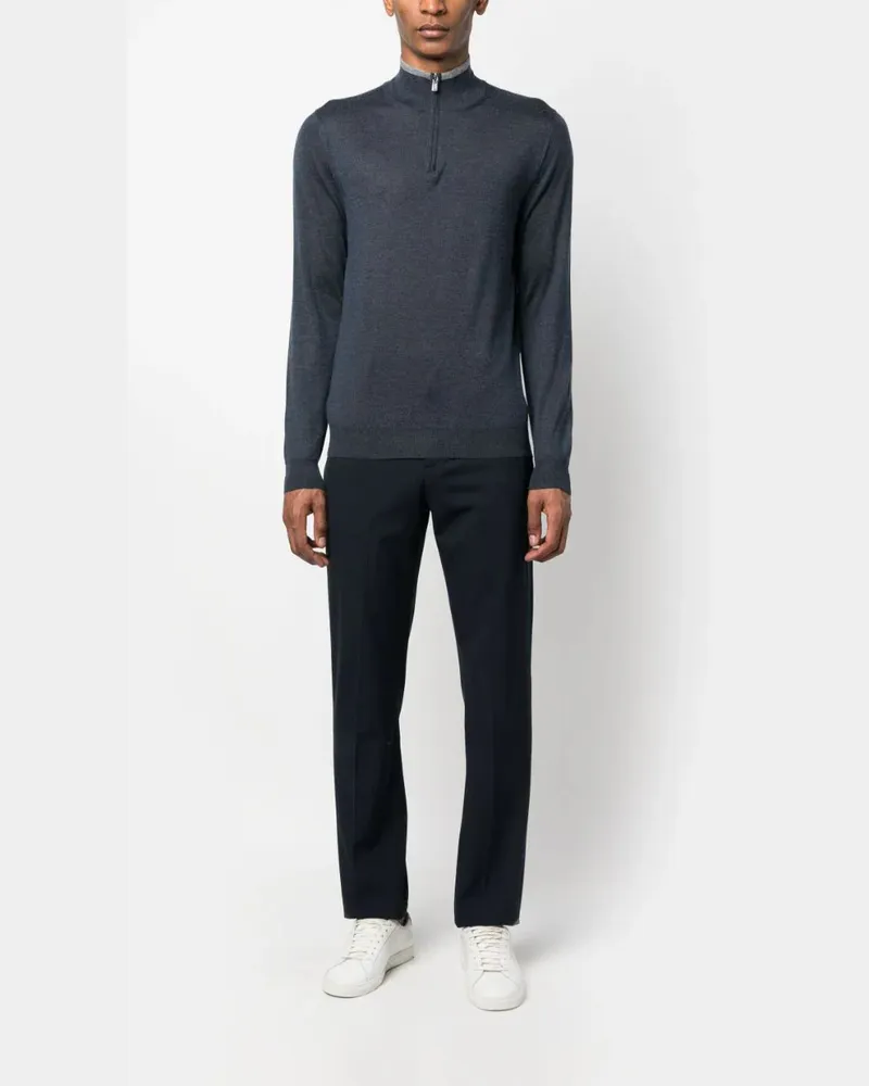 Fedeli Women's Favonio Half-Zip Jumper Aw23 M Charcoal