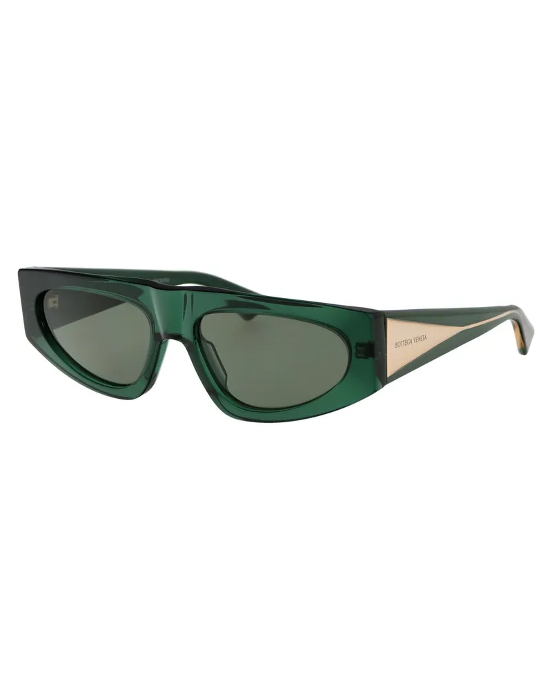 Bottega Veneta Women's Sunglasses Bv1277s Green Crystal Green-Crystal-Green Resin Green/crystal/green Green