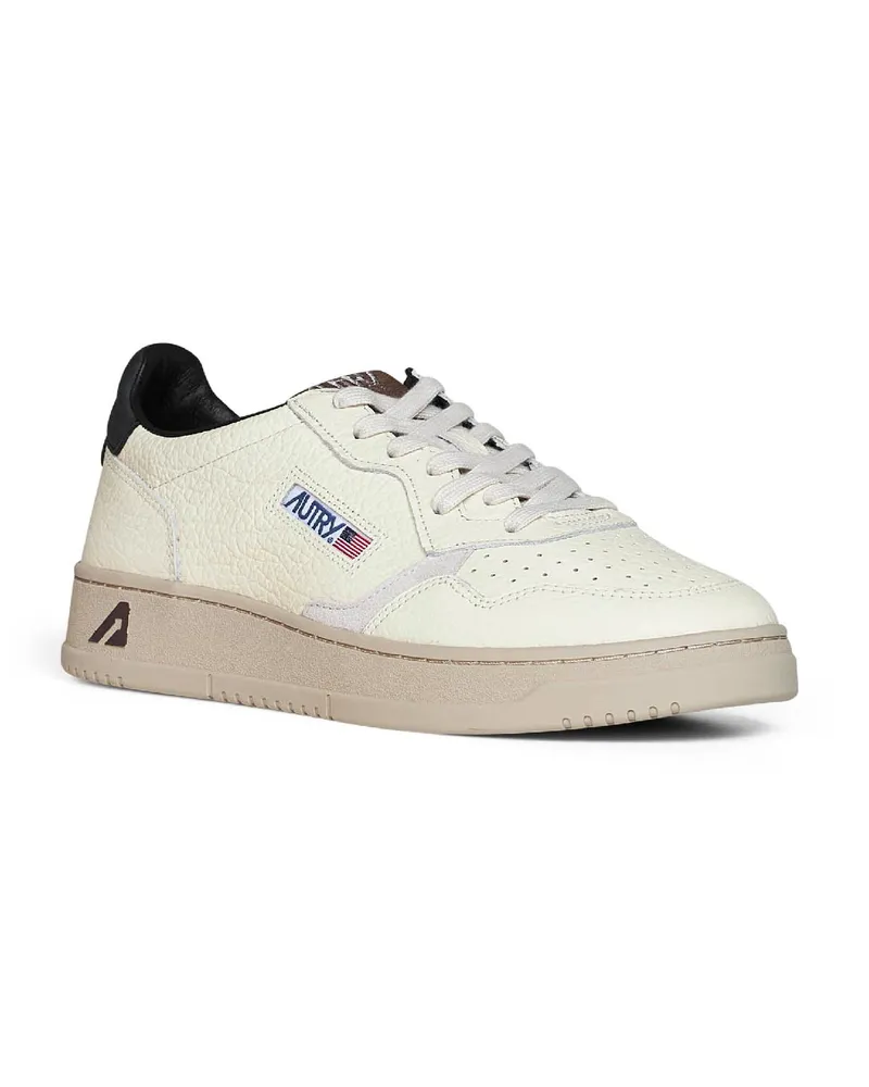 AUTRY Men's Sneakers Medalist Low White Leather Calf Trainers White