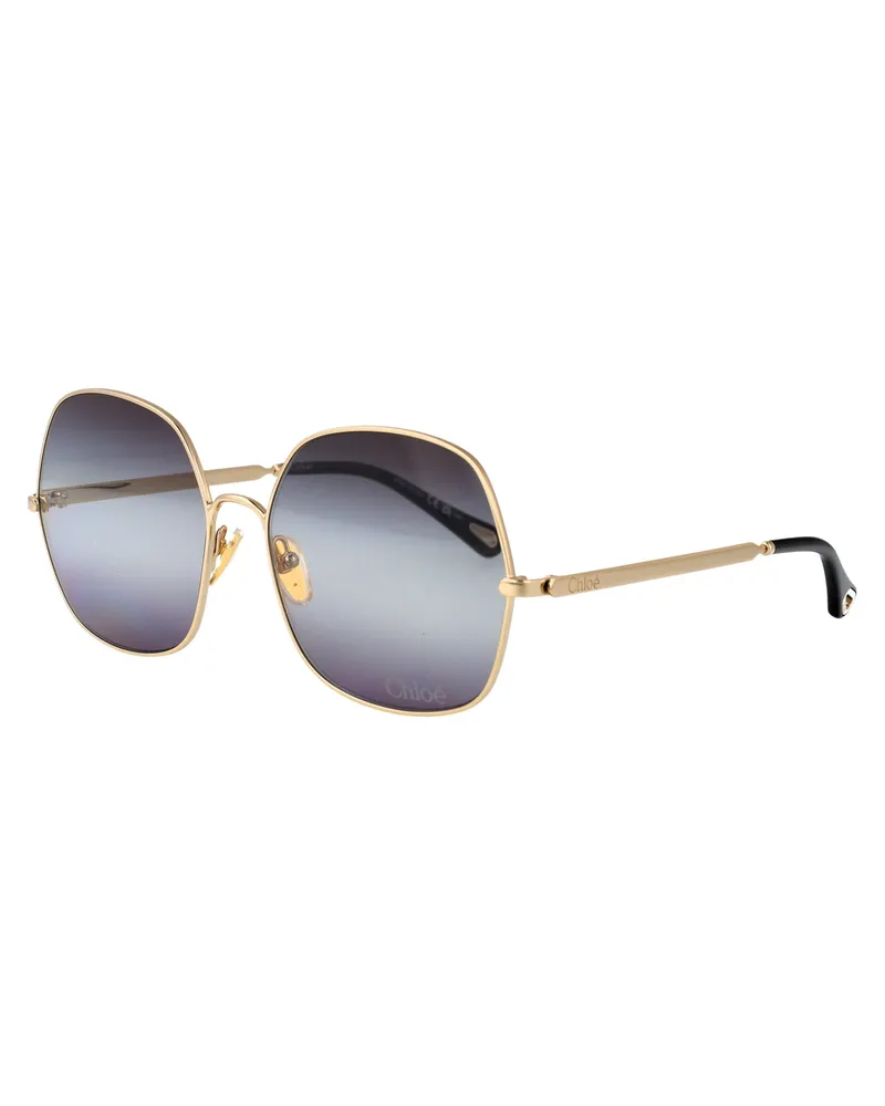 Chloé Women's Sunglasses Ch0282s Gold-Grey Metal Gold-Gold-Grey Gold/gold/grey Gold