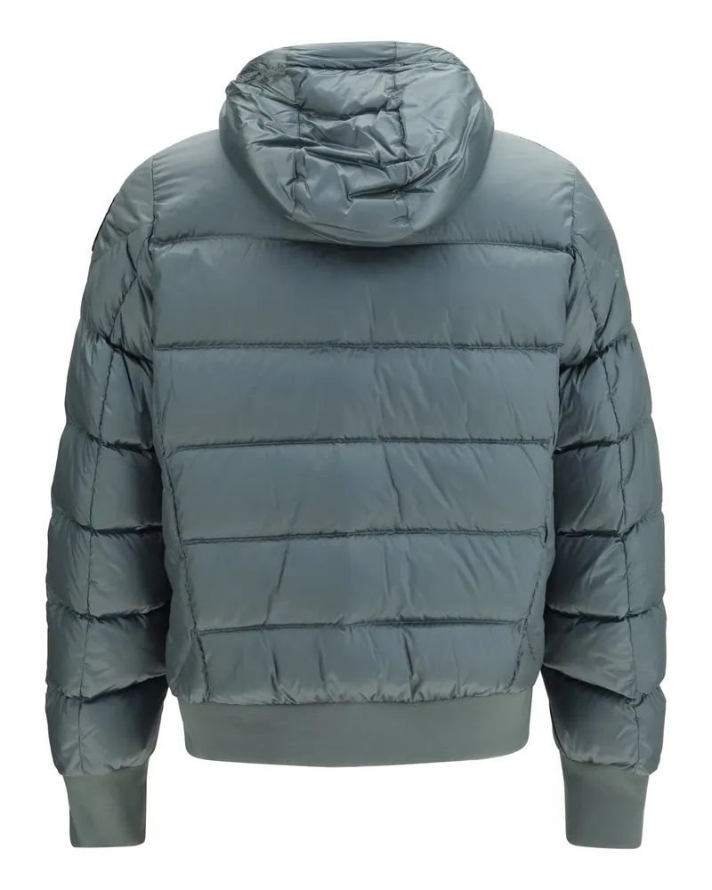Parajumpers Men's Puffer Jacket Pharrel With Hood Green-Blue Down Coat Gray