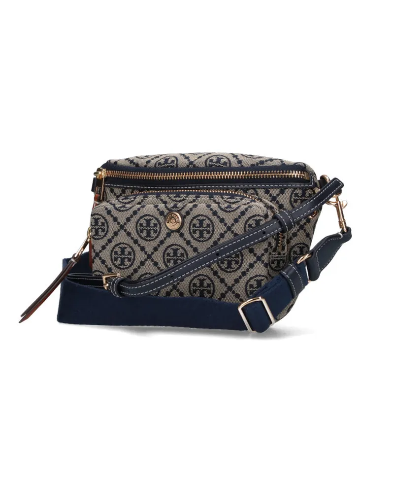 Tory Burch Women's Bags Blue Body: Cotton Beige