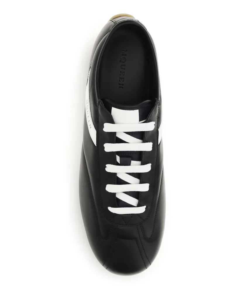 Alexander McQueen Men's Sneakers Low Boxer Black-Midnight-White Trainers Black/midnight/white Black