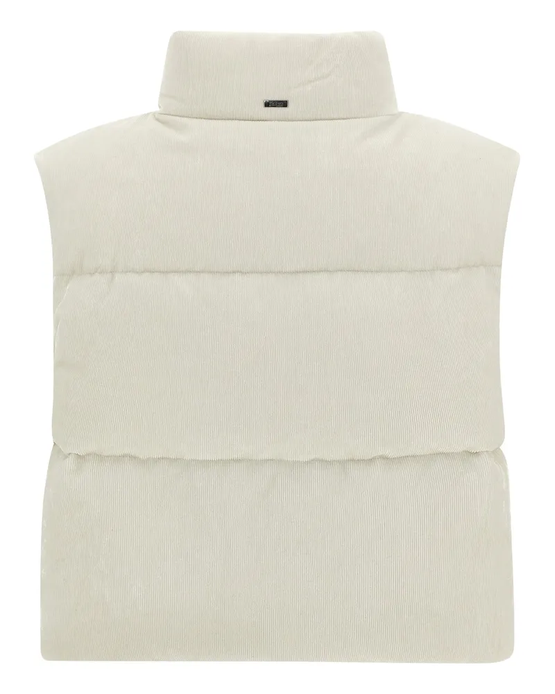 Herno Women's White Viscose Sleeveless Jacket Clothing White