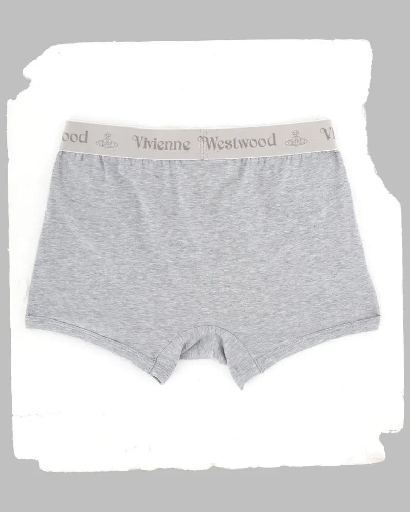 Vivienne Westwood Cotton Stretch Boxer Briefs — Gray Gray