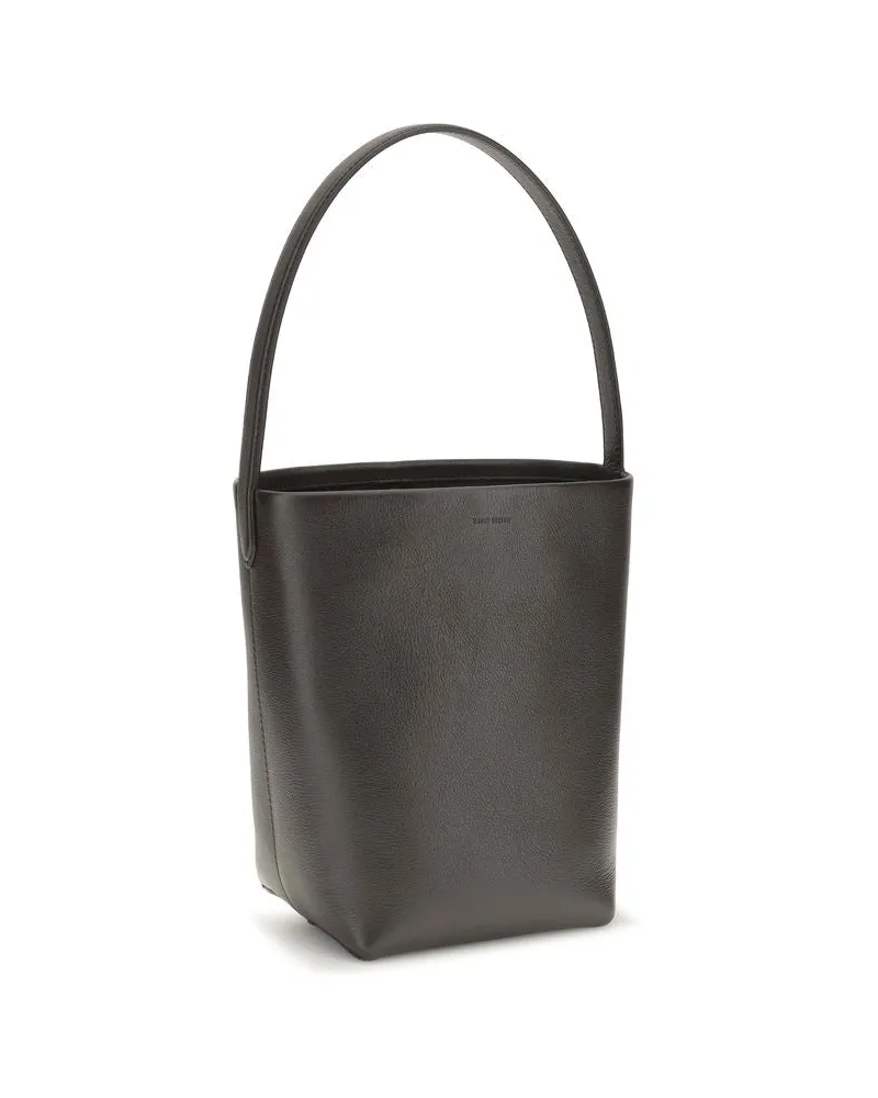 The Row N/S Park Tote Calfskin Leather Shoulder Bag — Brown Brown