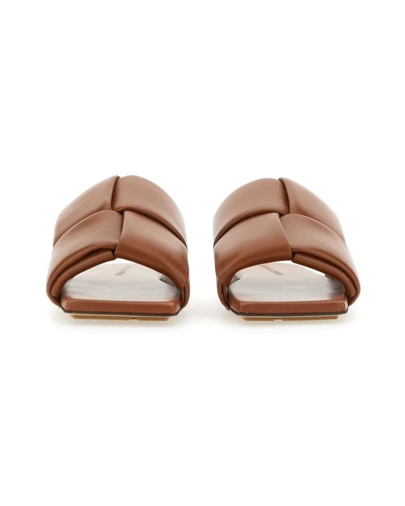 Bottega Veneta Mule Sandal — Brown Brown
