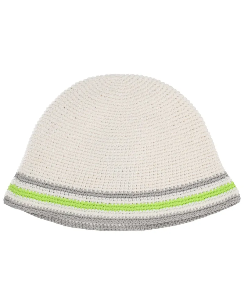Casablanca Paris A-SP26-HAT-108_01GREEN Knit Logo Winter Hat — Ivory Ivory