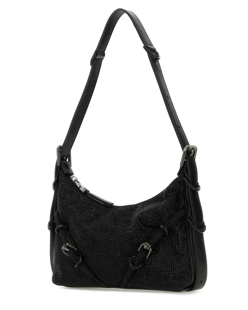 Givenchy Women's Black Fabric Mini Voyou Shoulder Bag Borse A Mano Black