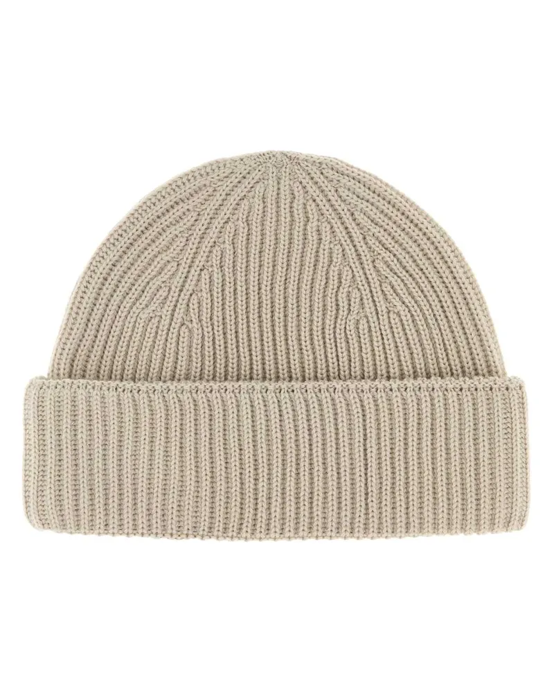 Kitsuné FOX Beanie — Beige Beige